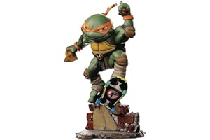 Iron Studios- TMNT Michelangelo Minico Statue, Multicolore, Standard, NICKEL61922-MC