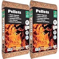 2 Sack Kiebitzmarkt Holzpellets Heizpellets 30kg Pellets Zertifiziert EN A1 Wood Pellets