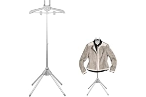 BOBASH Appendiabiti per vestiti a vapore, piroscafo pieghevole appendiabiti a vapore, facile da usare e conservare, telescopico Vapore, stirare a vapore in tessuto per hotel case(grigio)