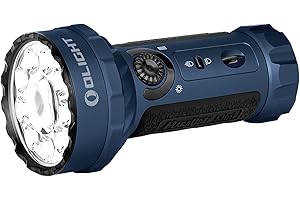 OLIGHT Marauder Mini Torcia Professional Power LED, Max 7000 Lumen, Impermeabile IPX8,5 Modalità, Proiettore, Riflettori e Torcia LED RGB USB Ricaricabile ad Alta Potenza per Escursioni, Campeggio
