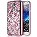 Produktbild kompatibel mit Galaxy S5 Mini Hülle,Luxus Glänzend Glitzer Strass Diamanten Handyhülle TPU Silikon Hülle Case Tasche Weiche Silikon Rückseite Glitzer Schutzhülle für Galaxy S5 Mini,Rosa