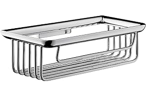 Emco Kosz na gąbkę System 2 (chrom, kosz na gąbki, ukryte mocowanie ścienne, do prysznica lub wanny, wymiary 20 x 10 x 6 cm) 354500104