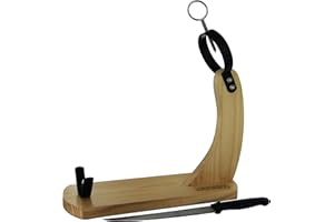 COOK CONCEPT Bistrot Kd3168 Support Jambon avec Couteau Bois Marron 38 X 14,2 X 39 cm