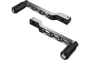 HEYOMOTOR Motorcycle Heel Toe Gear Lever Brake Pedals Gear Lever for Harley Davidson Softail Touring Road Glide Street Glide Lever Road King Glide Trikes Gear Lever Black White