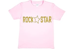 Print4U Girls Kids T-Shirt Rockstar Pop Princess