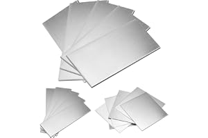 Swpeet 5pcs 5x10cm-2x4 tums svetsplattsats, 11 gauge mild stålsvetsplatta, svetsstålpraxis och träningssvetskupponger för stick- och lötningssvetsning
