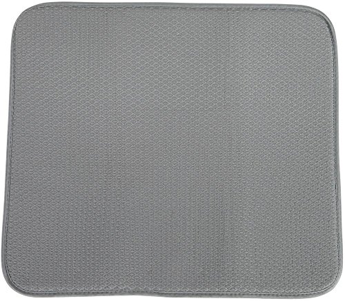 purclean Abtropfmatte für Geschirr, 40 x 45 cm, grau - 2