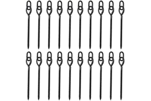 DEMIAWAKING IT Demiawaking 20 Stück Schrauben, Angelschrauben mit Wellenring/Oval Angelköder Boilies Carpfishing Gireflüge