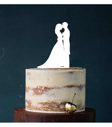 Acryl Cake Topper Für Hochzeitstorten – Ca. 15 Cm Hoch, Weiß, Made In Germany