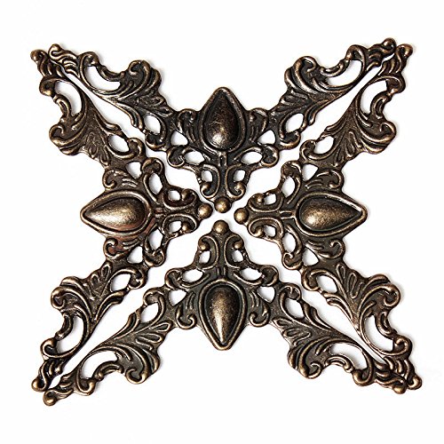 24 pcs Bronce Esquina Protector para Joyas Regalo Caja Libro Scrapbook Album Decorativa