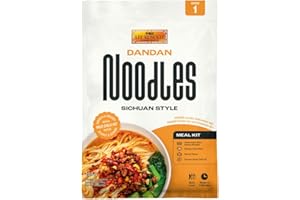 Lee Kum Kee Dan Dan Noodle Kit 213 g (Pack of 1) - Sichuan Style Dandan Noodles with Soup Base, Peanut Sauce and Chilli Oil, Ready in 3 Minutes, Hand-made Style Ramen, Serves 1