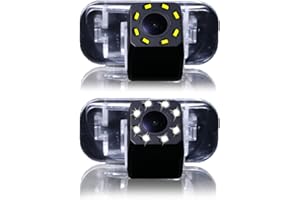 Dynavsal 8LED Night Visions Telecamera Inversa luce targa 170 ° Grandangolare HD Color Impermeabile Telecamera Posteriore per B200 A Class W169 B Klasse T245 CAR