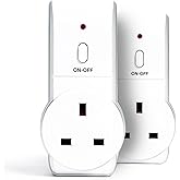STATUS Remote Control Socket | White Remote Control Plug UK | Pack of 3 ...