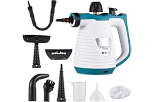 Hombasing Nettoyeur Vapeur, Multi-usage Nettoyant Vapeur, Nettoyeur Vapeur à Main avec 9 Accessoires Pour Taches sur Vitres, Canapé, Sèche, Matelas, Tapis, Voiture, Cuisines-Steamer Cleaner