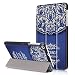 Produktbild Meimeiwu Ultra Dünn Tri-Fold Smart-Muschel hochwertiges PU Leder Ultra Schlank Superleicht Ständer Shell Cover Schutzhülle Etui Tasche für HuaWei MediaPad T1 / T2 7.0 - Flower Rattan