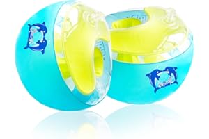 KYZUZIA Braccioli di Sicurezza per Bambini,taglia S, adatti per 2-6 anni, 5-25 kg, vestibilità compatta, diametro interno gonfiato 7 cm