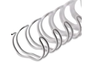 ‎KOPIERLADEN KARNATH GMBH Drahtbinderücken für Bindungen 3:1 (34 Ringe), 12,7 mm, 100 Stück,WEIß, für ca. 100 Seiten - für Ringbindungen