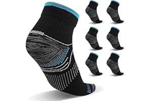 Gcbiger Skarpety kompresyjne dla mężczyzn i kobiet (7 par) skarpety na zapalenie powięzi podeszwy łagodzą ból, wsparcie kostki i zdrowie stóp, zmniejszają obrzęk i ból ostrogi pięty, regeneracja