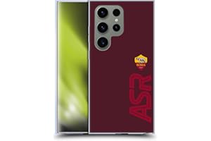 Head Case Designs Licenza Ufficiale AS Roma Fuori Misura Grafica Crest Custodia in Gel [Protezione di Grado Militare] Compatibile con Samsung Galaxy S24 Ultra 5G