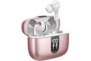 taopod Wireless Ear Buds, Wireless Earphones Bluetooth Earbuds Wth Mic Workout, Deep Bass CVC Noise Cancelling Headphones 40h Playtime IPX7 Waterproof For iOS Android