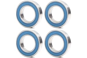 FUSHIBEARING 6903 VRS MAX Cartridge Bearings, Size 17x30x7mm Chrome Steel Black Sealed with Grease, 6903LLU Cart Full Balls Bearing for MTB Hubs Pivot, (Pick of 4Pcs)