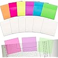 Transparent Sticky Notes, 3 x 3 Inches Holomall Colorful Self-Stick Note Pads Clear Message Reminder,Waterproof Translucent Sticky Notes Memo, Through Office & School Supplies (7 Colors, 12 Pcs)