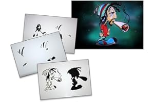 UMR-Design AS-076 Kiffer Airbrushschablone Step by Step Grösse M