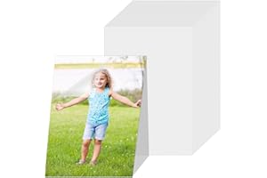 JRJRN A4 Self Seal Clear Laminating Sheets - 25 Self Sealing Laminator Sheets No Machine, Cold Laminating Film Ultrasonic Images, Transparent Laminating Sheets Waterproof for Protecting Document Photo Card