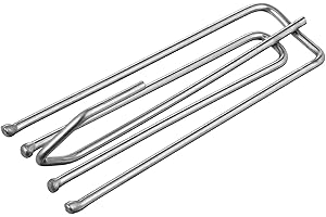 Aoliandatong 40 Pack Metal Curtain Hooks - Pinch & Pencil Pleat Hooks, Heavy Duty Zinc