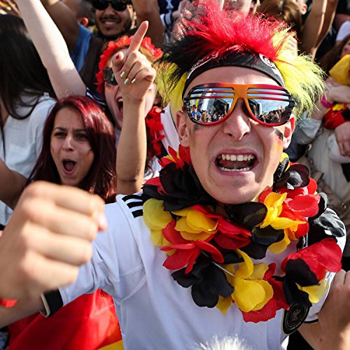 10 Pack JUYUAN-EU Blumenketten Hawaiiketten Multicolor Bunt Blumenkette Hawaiikette Silk Halsketten Blütenketten - 4