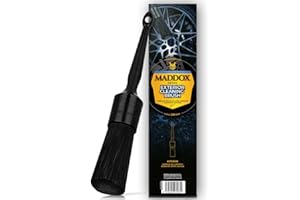 Maddox Detail - Cepillo para Llantas Coche Profesional | Ideal para Limpieza Coche Exterior y Limpia Llantas, Compatible con Kit De Limpieza Coche y Pack Limpieza Coche | Exterior Cleaning Brush