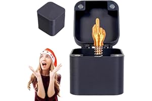 AEKZOX 1 pezzo Scatola Regalo a Sorpresa con Dito Medio, Regali Stupidi, Halloween Regalo, Funny Prank Gift Middle Finger in a Box, per Regalo di Natale Divertente Scherzo