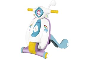Clementoni 80515 My Unicorn First Step Scooter-babyleksak, 9 månader (italienska, engelska, franska, tyska, spanska, holländs