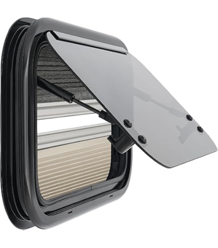 Tende Parasole Finestre Camper Finestra Scorrevole Per Camper - Vetro Temperato 4mm, Misura L500 X H300mm, Per Spessore Parete 31-36mm Finestra Antipioggia Camper - Foto 12