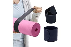 Risipu Yogamatten-Gurt-Schlagband, ein Druckknopf hält die Trainingsmatte fest gerollt und sicher, geeignet für die Aufbewahrung von Workout-Pilatesmatten