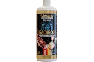 ‎DELICIOUS SUPPLEMENTS Delicious Beachbody Liquid Apfel Kirsch - Zuckerfreier Sirup für Wasser, ein schmackhafter Durstlöscher inkl. Pumpspender - Made in Germany
