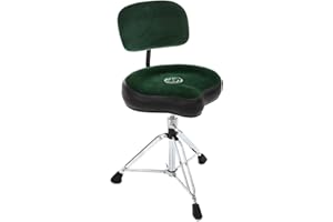 ROC-N-SOC Roc n Soc GREEN Drum Stool Throne With Base And Back Rest