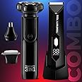 urbangabru Trimfinity 7000 Body Trimmer & 3-in-1 Face Trimmer| Private Part Shaving | Beard, Nose & Ear Trimming | Ceramic Blades | Powerful Motors, Waterproof, Fast Charging, No Cuts No Nicks