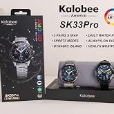 &Ccedil;eşithane SK33 Pro AMOLED Akıllı Saat, Yuvarlak HD Ekran, Bluetooth Arama, Kalp Atış Takibi, Spor Modlu, IP68 Su Ge&ccedil;irmez