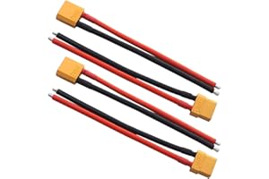 GTIWUNG 2 Paar XT90 Männlich Weiblich Stecker mit 15cm 12 AWG Silikondraht XT-90 Verbinder Pigtail für RC Lipo Batterie FPV Drohne