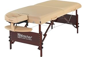 Master Massage Del Ray Portable Massage Package Tattoo Table Lash Spa Salon Couch Beauty Bed, Sand, 71 cm Wide with Weight Capacity: 300 KG