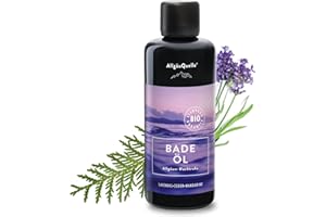 ‎ALLGÄUQUELLE NATURPRODUKTE AllgäuQuelle® BIO-Badeöl mit Bio-Öle Allgäuer Nachtruhe Lavendel Zeder Mandarine (100ml). Natürlicher BIO-Badezusatz m. ätherische Öle. BIO Bade-Essenz naturrein und biologisch.
