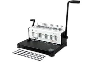RAYSON Rilegatrice Professionale, Rilegatura di 400 Fogli, Perforazione di 22 Fogli, 21 Fori, per Fogli A4, SD-220B