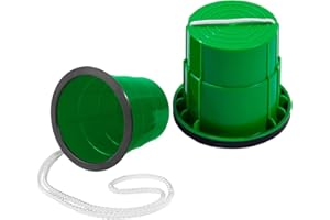 WUZDY 1 Paar Rutschfeste Stelzen Laufbecher Beweglichkeit Stelzen Eimer Stelzen Balance Entwicklung Spielzeug Rutschfeste Stelzen Für Sensorik Trainer für Spiele (Grün)