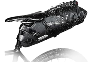 Rhinowalk Borsa da sella per bicicletta, impermeabile, 1,5/5/10/13L, per biciclette all'aperto, mountain bike, bici da corsa