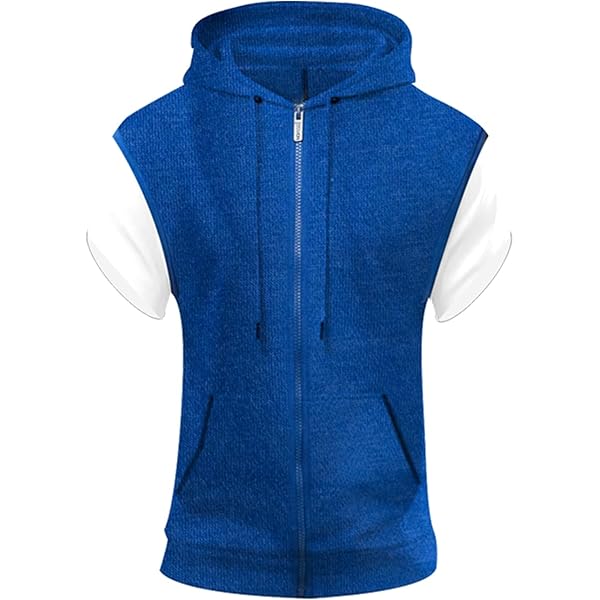 Haut Sport à Capuche Gilet Sans Manches Homme Sport Fitness Avec - Main Image