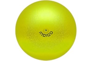 DRUNA Pelota de Gimnasia Rítmica de Metalizada + Glitter de PVC 15 cm 300 gr, Aparto de Gimnasia, Pelota de Ejercicio