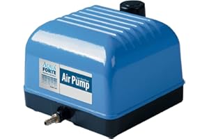 AquaForte Hi-Flow V-30 Luftpumpe, Aluminiumgehäuse, Leise und Leistungsstark, Leistung 25 Watt, Kapazität bei 2 Meter 7 Liter pro Minute, Maximaler Teichinhalt 18 m3, Nicht Verstellbar