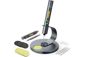 Fanttik T1 Max Fer à souder sans fil, chauffage rapide en 7 secondes (200°C-450C), arrêt automatique, 4 pointes de soudure de précision (C210), support pivotant à 360°