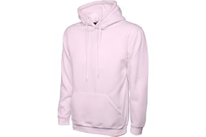 Mad Ink Mens Classic Plain Pullover Hooded Sweatshirt Hoodie Sweater (22 Colours)